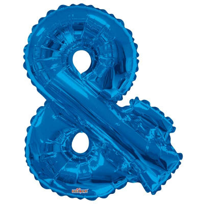 Blue Letter '&' Balloon - 34" Foil