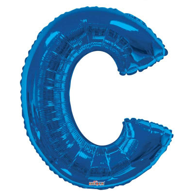 Blue Letter 'C' Balloon - 34" Foil
