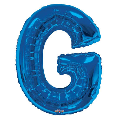 Blue Letter 'G' Balloon - 34" Foil