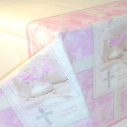 Christening Girl Tablecover