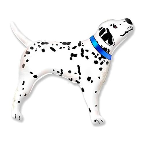 Blue Collar Dalmatian Dog Balloon - Foil
