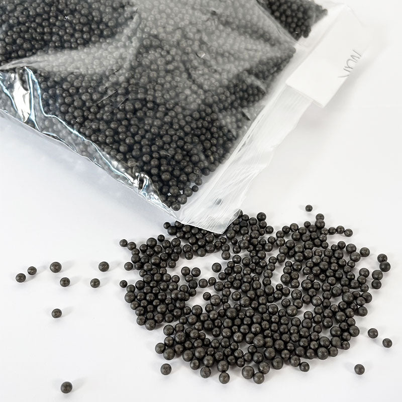 Black Polystyrene Beads - 4mm 25g