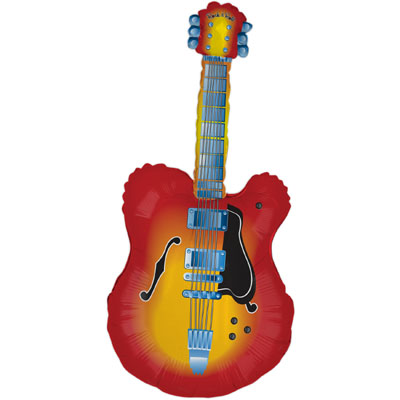 Electric Guitar Supershape Balloon - Foil 43"