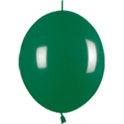 Fashion Solid 032 Forest Green Link-O-Loon Balloons - 12" Latex (50ct)