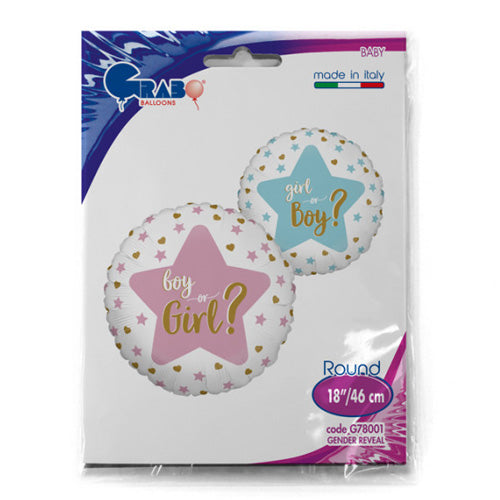 Gender Reveal Balloon - 18" Foil