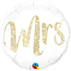 Glitter Gold Mrs. Balloon - 18" Foil