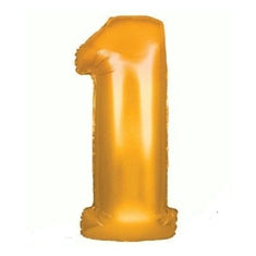 Gold Number 1 Balloon - 34" Foil
