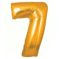 Gold Number 7 Balloon - 34" Foil