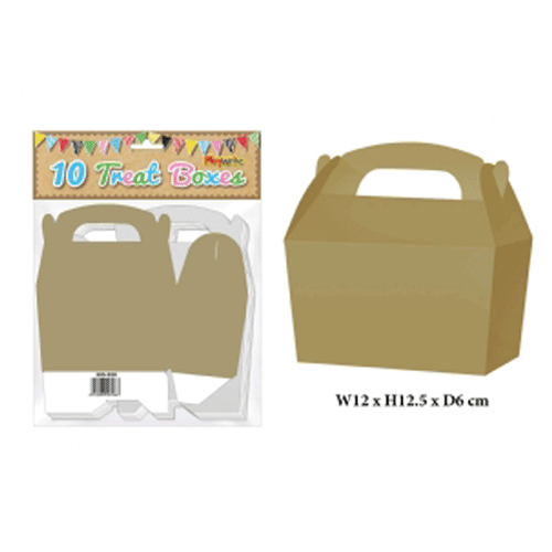 Gold Treat Boxes - (10ct)