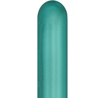 Green Chrome Modelling Balloons - 260Q Latex (100ct)