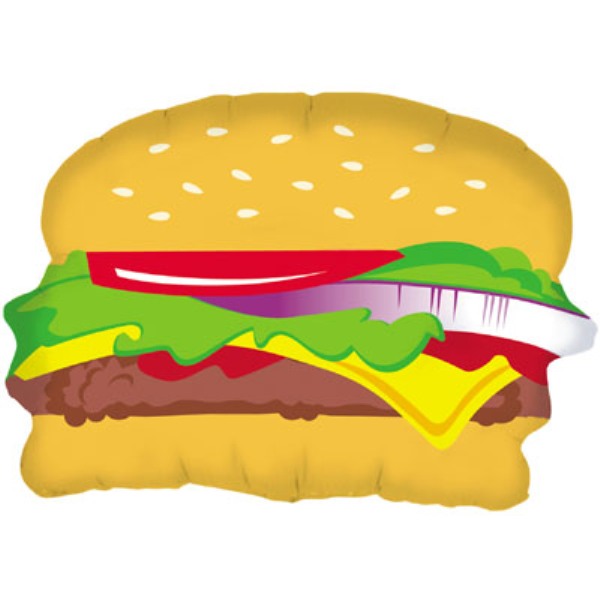 Hamburger Supershape Balloon - Foil