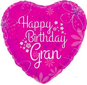 Happy Birthday Gran Balloon - 18" Foil