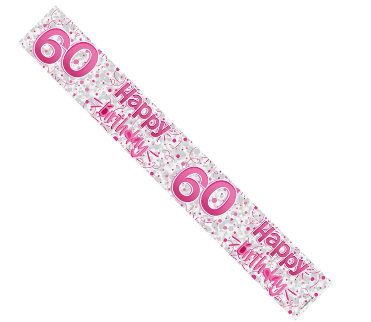 Female 60th Birthday Banner (6CT)