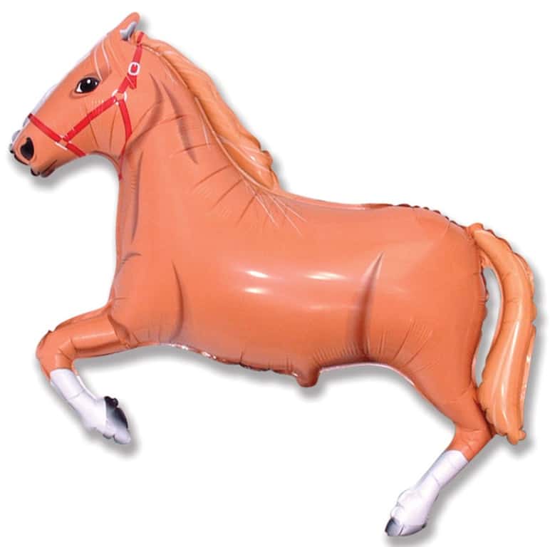 Light Brown Horse Supershape Balloon - Foil