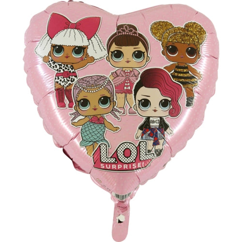 LOL Suprise Pink Heart Balloon - 18" Foil