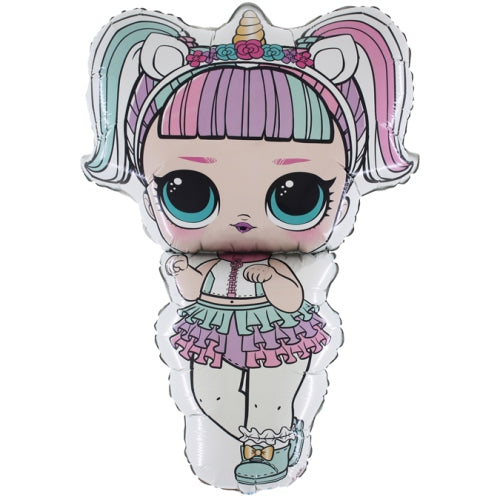 LOL Suprise Unicorn Supershape Balloon - Foil UnPackaged