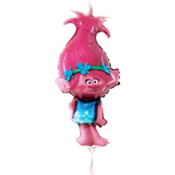 Trolls Poppy Mini Shape Air-Filled Balloon – Foil (Mini, Flat)