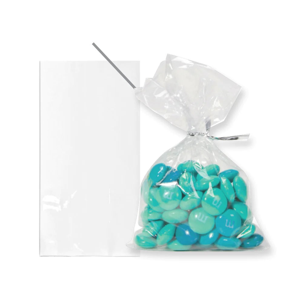 Clear Candy Cello Treat Bags with Twist Ties - 7.5 x 12.5cm (20ct)