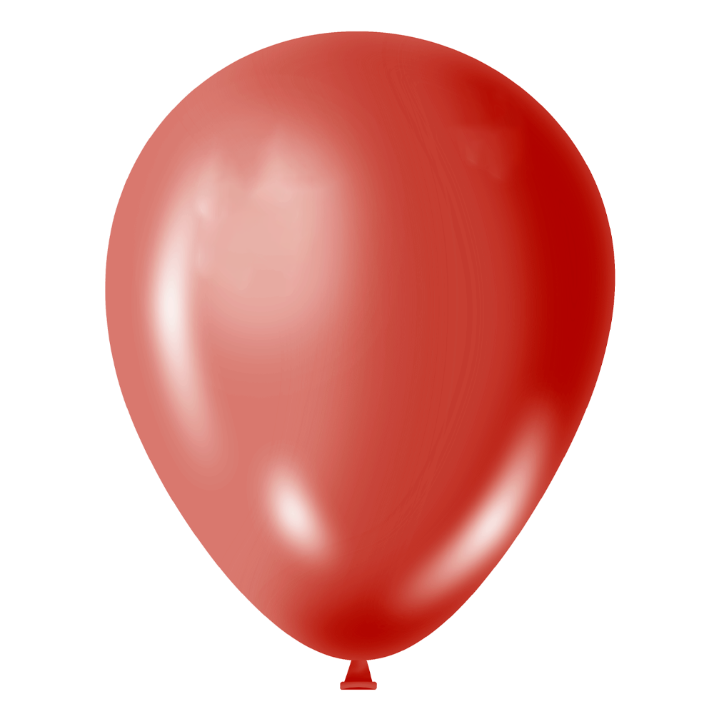 Cherry Red Metallic Balloons - 5" Latex (100ct)