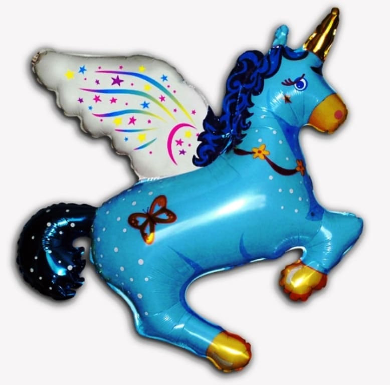 Blue Magic Unicorn Supershape Balloon - Foil