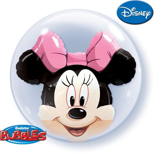 Disney Minnie Mouse Double Bubble Balloon - 24" Bubble