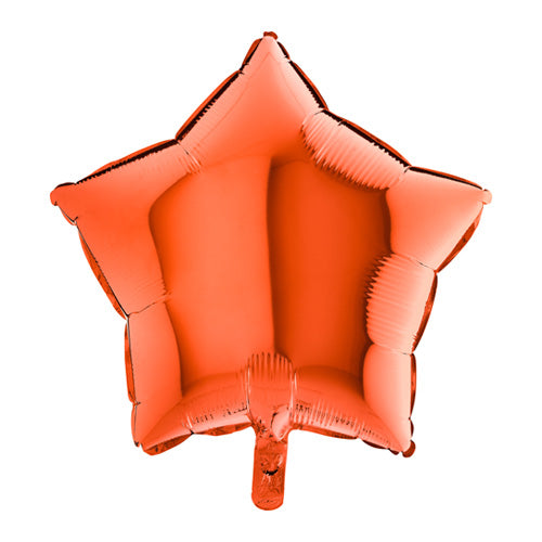 Orange Star Balloon - 18" Foil