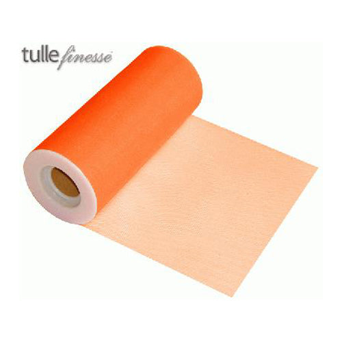 Orange Tulle - (6" x 23m)