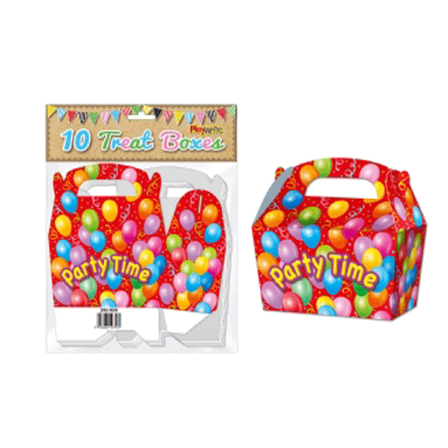 Party Time Treat Boxes - (10ct)