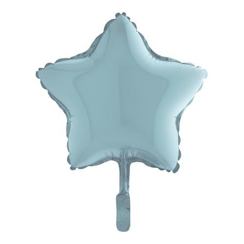 Pastel Blue Star Mini Shape Air-Filled Balloon – 9″ Foil