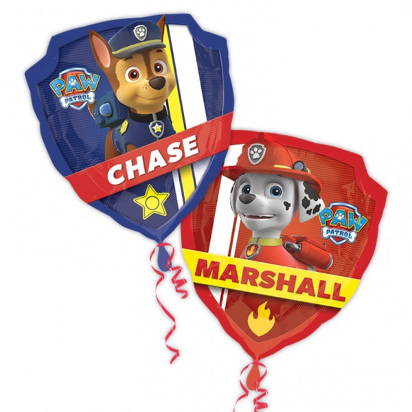 Paw Patrol Marshall Badge Supershape Balloon - Foil