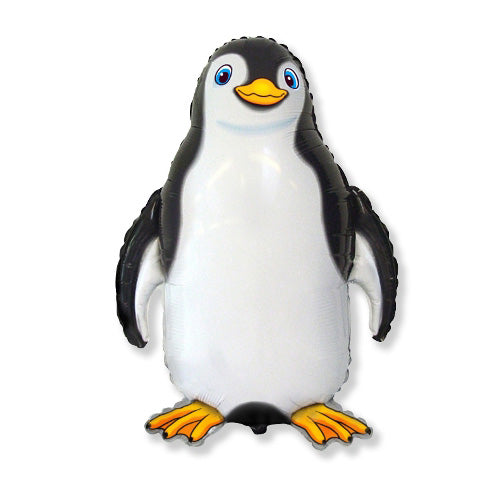 Black Happy Penguin Supershape Balloon - Foil