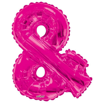 Pink Symbol '&' Balloon - 34" Foil