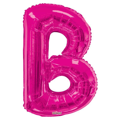 Pink Letter 'B' Balloon - 34" Foil