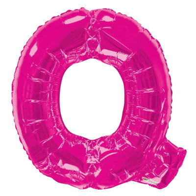 Pink Letter 'Q' Balloon - 34" Foil