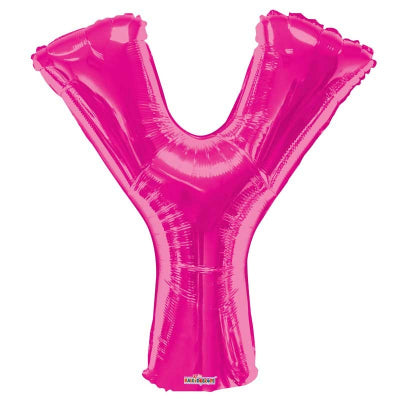 Pink Letter 'Y' Balloon - 34" Foil