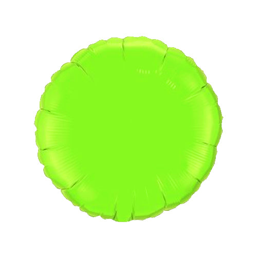 Lime Green Round Balloon - 18" Foil