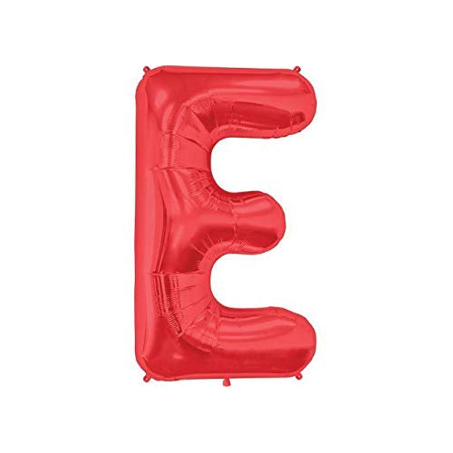 Red Letter 'E' Balloon - 34" Foil