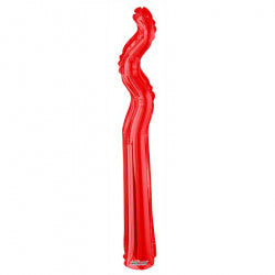 Red Kurly Zig Zag Shape Balloon - 17" Foil