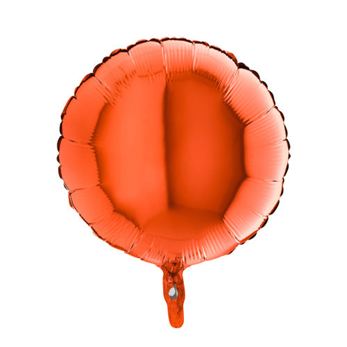 Orange Round Balloon - 18" Foil
