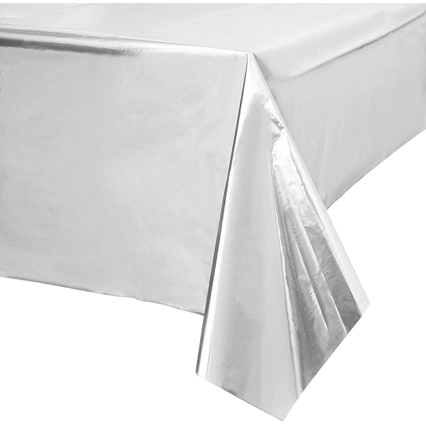 Metallic Silver Tablecovers 1.8m x 1.2m - 1 PC