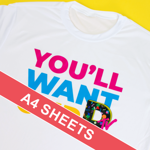 Siser EasyColor DTV NEW PRINTABLE A4 Sheets- ( 210mm x 330mm Sheets x5)