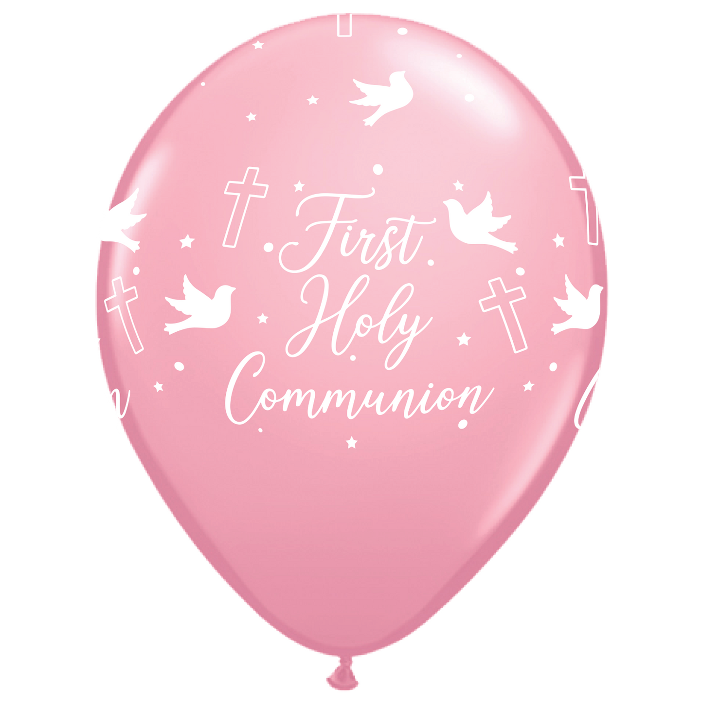 Fashion Pink 1st Holy Communion Balloons - 11" Latex (25ct)