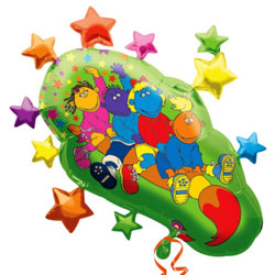 Tweenies Paintbrush Supershape Balloon - Foil (pkg)