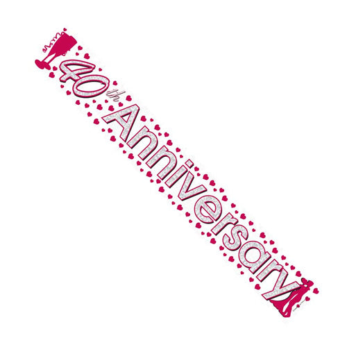40th Anniversary Banner - (6ct)