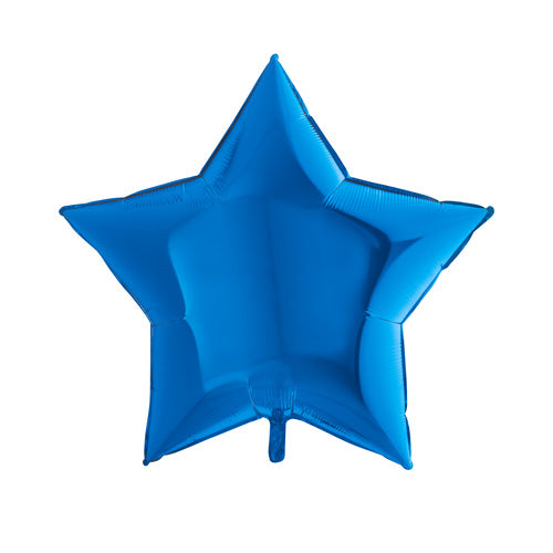 Blue Star Balloon - 36" Foil