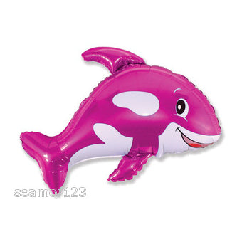 Pink Whale Supershape Balloon - Foil