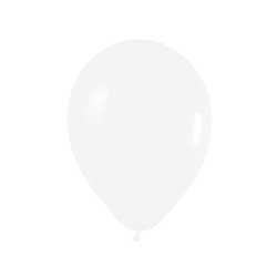 Fashion Solid 005 White Balloons - 5" Latex (100ct)