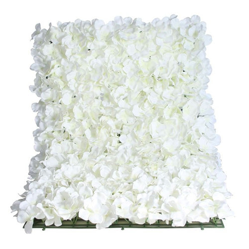 White Hydrangea Flower Wall Panel - (40 x 60cm)