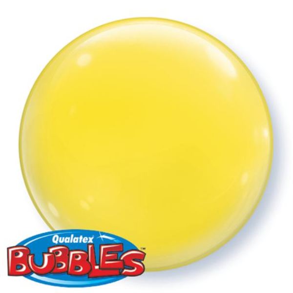 Yellow Bubble Balloons - 15" (4ct) Bubble