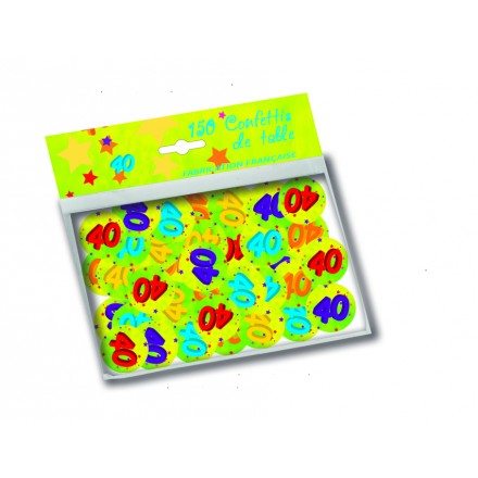 40th Birthday Tropical Table Confetti